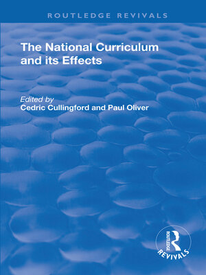 cover image of The National Curriculum and its Effects